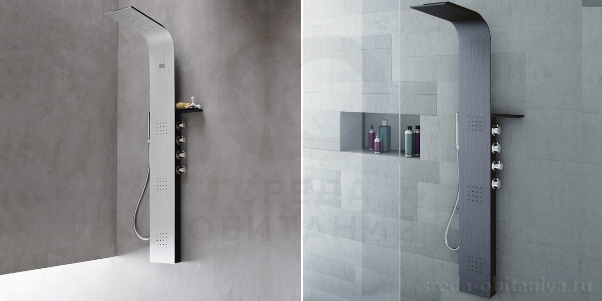 Душевая колонна Lama Alulife Charcoal grey 4LAA2N0C Gruppo Geromin - Вид №1