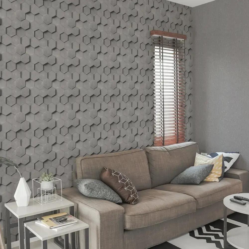 Обои флизелиновые KREAFORTA Art темно-серые 1.06 м 77018-44 STLM-2165839 - Вид №3