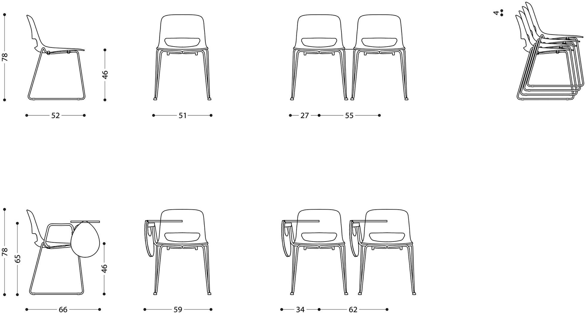 LAMM Санный стул из полипропилена Lucky sun-id-1366941 - Вид №3