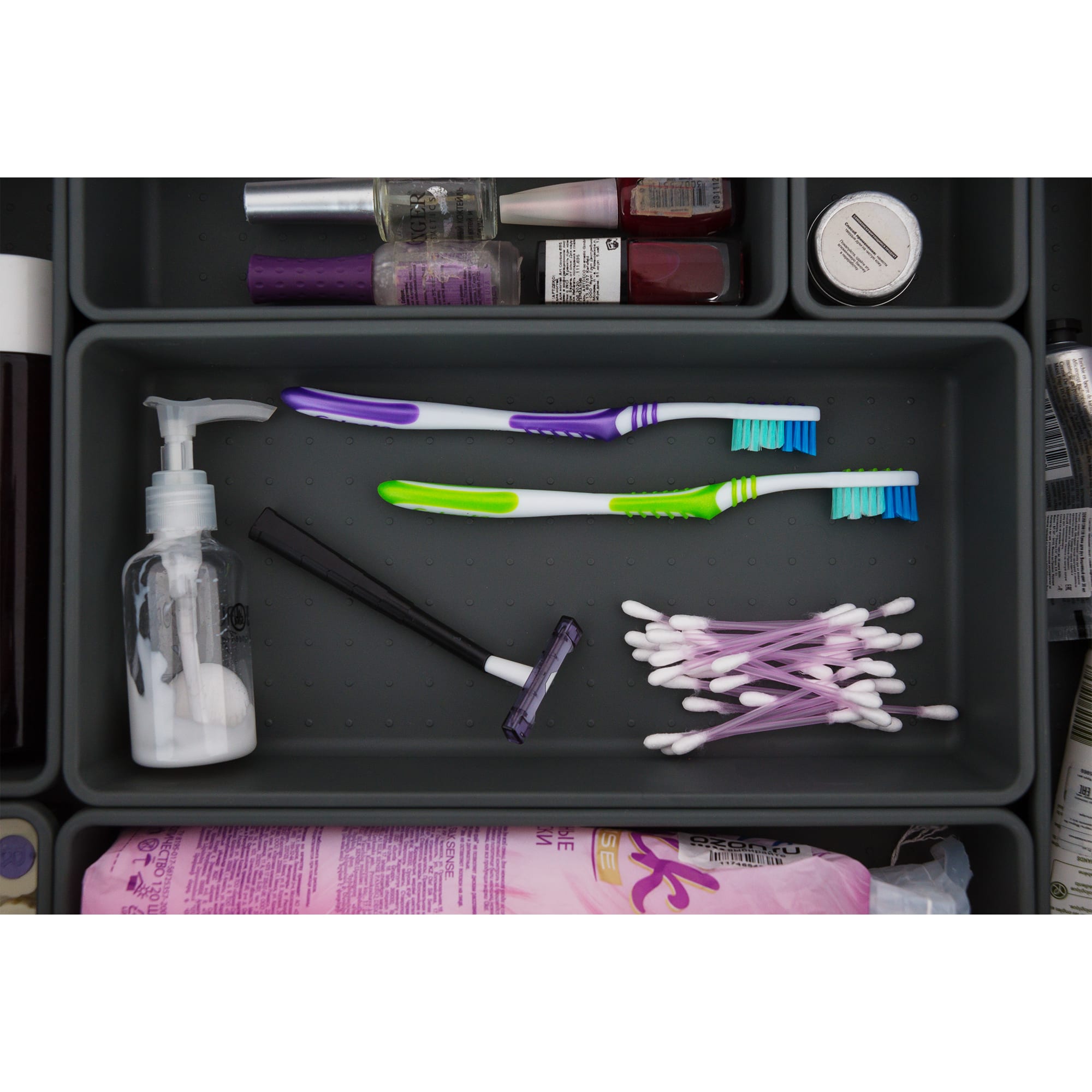 82109203 Лоток 15х30х5 см, цвет графитовый Santreyd  - Вид №4