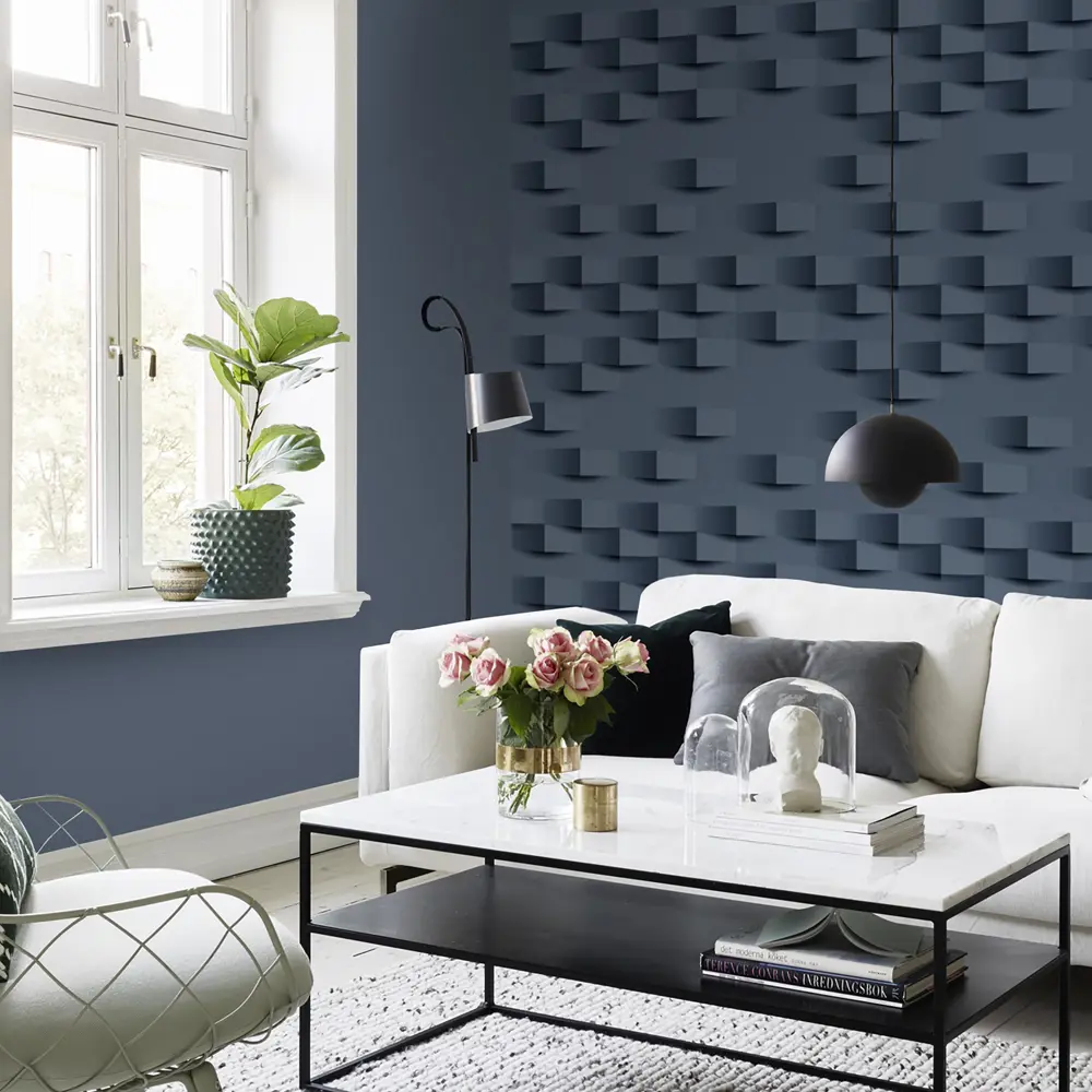 Обои флизелиновые Erismann Contrast синие 1.06 м ЭР60753-09 STLM-2199545 - Вид №4