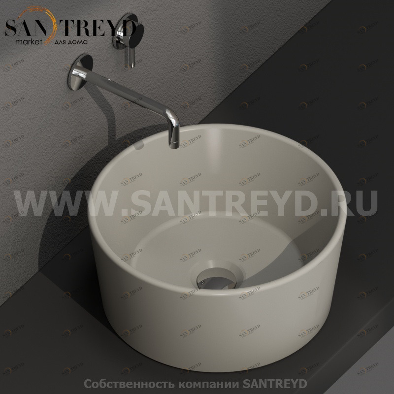 FO035CC Накладная раковина на столешницу  круглая Ceramica Globo 