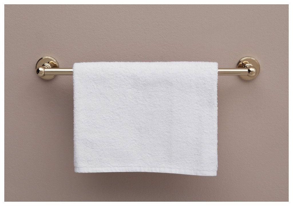 Держатель для полотенец Aquanet 4618, золото (45 см)  - Вид №3