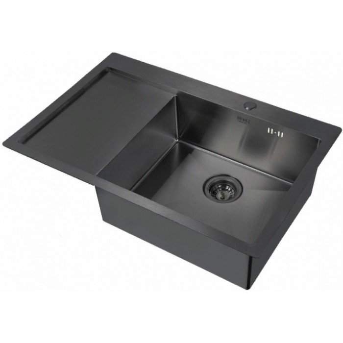 Мойка Zorg INOX-PVD 7851R GRAFIT, Zorg pvd 7851R GRAFIT Мойка кухонная прямоугольная Zorg  - Вид №1
