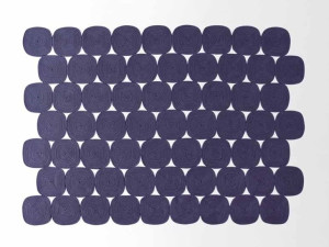 Прямоугольный ковер с узорчатым канатом