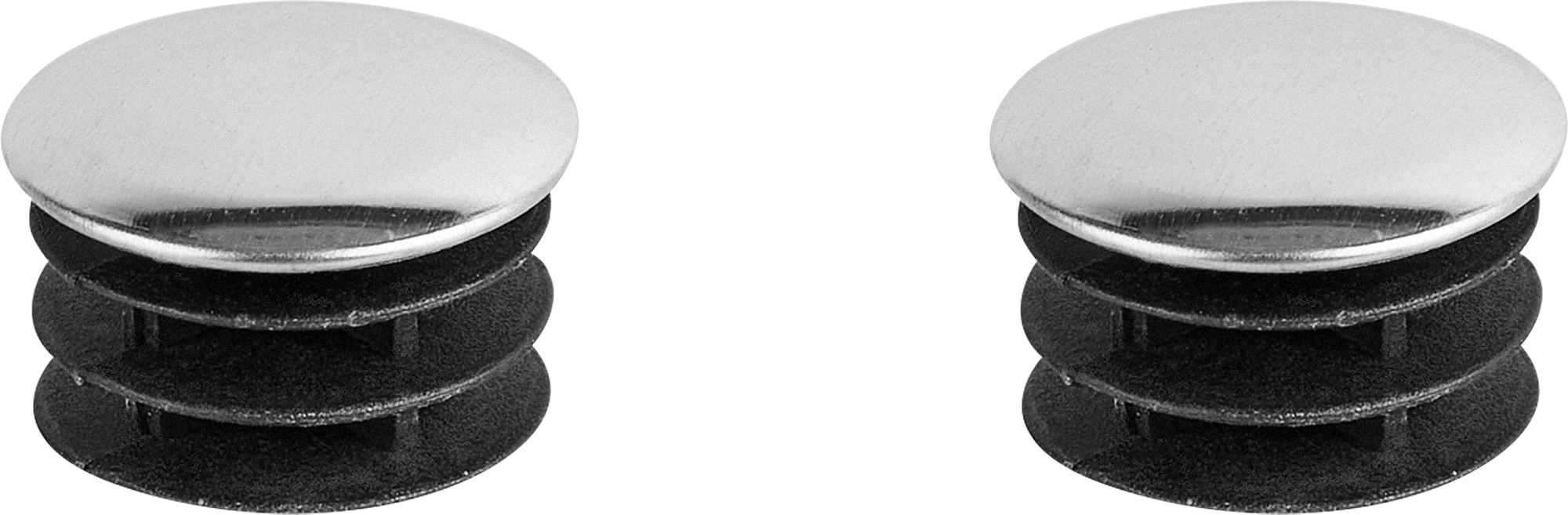 Заглушка Santreyd плоская 25 мм хром для мебельных систем 87507424 STLM-0074324