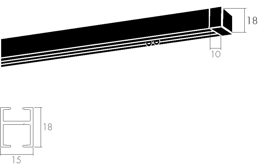 Алюминиевая карниз Frandoli алюминий ARCH-00065496