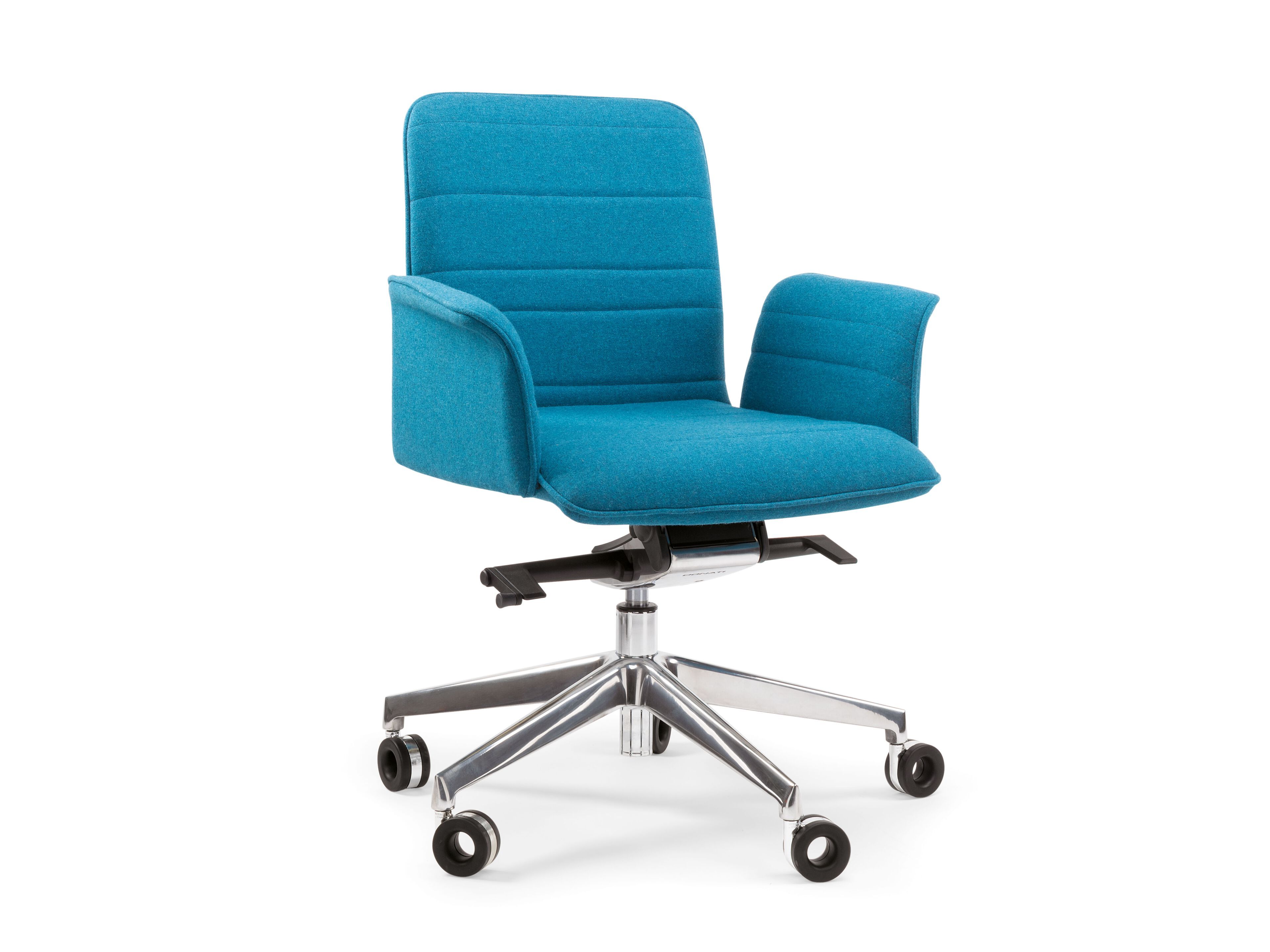 Деревянный стул с подлокотниками с колесами Riccardo Rivoli Flo ARCH-00049978 - Вид №1