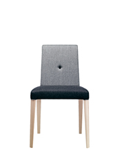 Punto 190 Стул с каркасом из древесины бука, 4 ножки. Сиденье и спинка мягкие. Et al. Punto