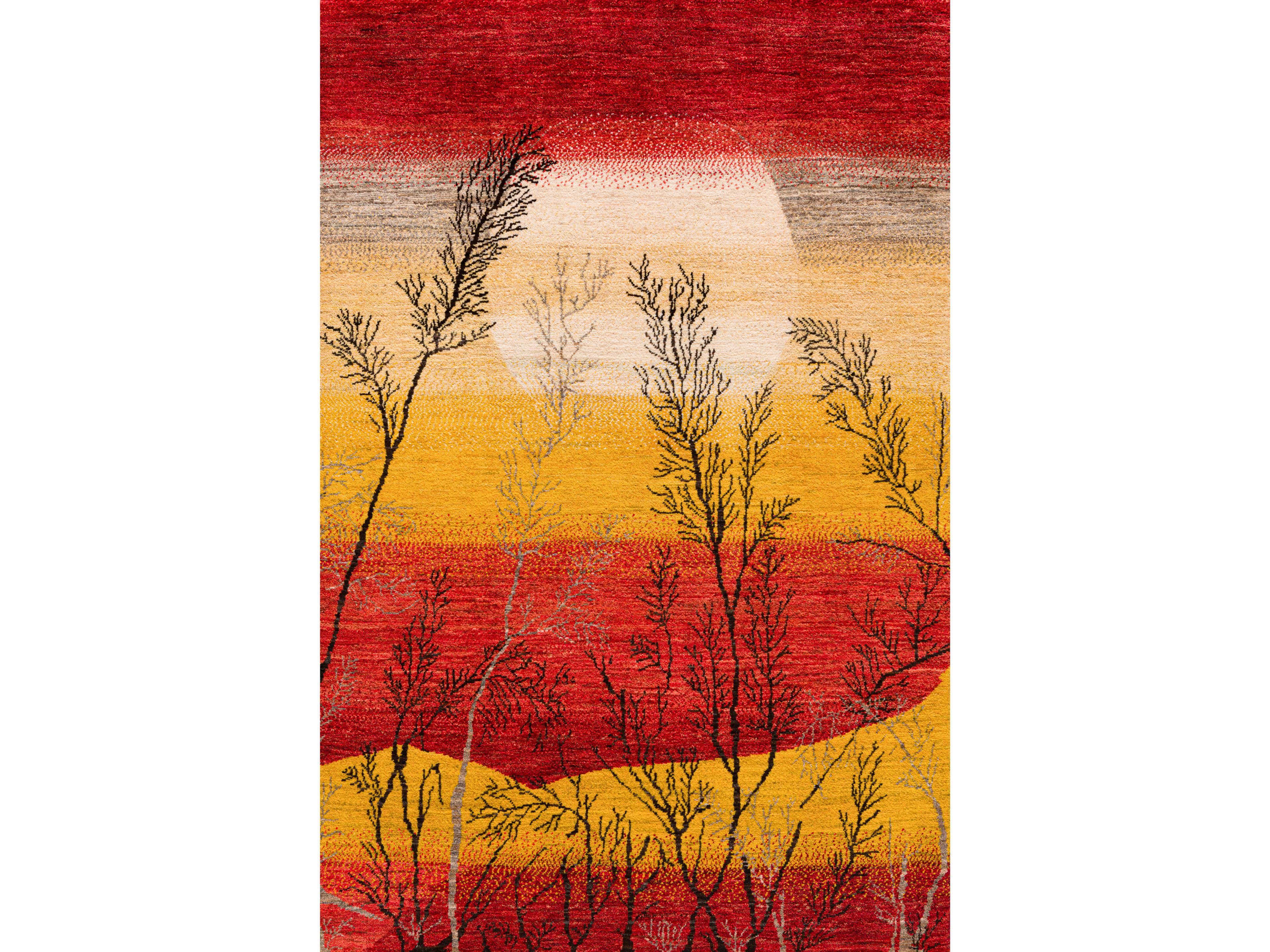 Прямоугольный шерстяной ковер Zollanvari Gabbehs Flora &amp ARCH-00103881