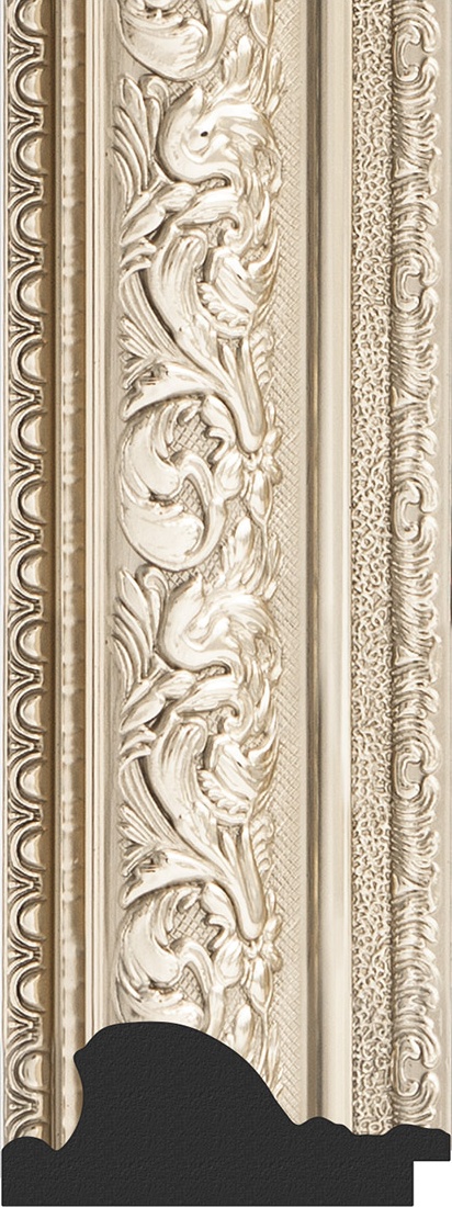 BY 3854 Зеркало в багетной раме - виньетка серебро 109 mm EVOFORM Octagon - Вид №2