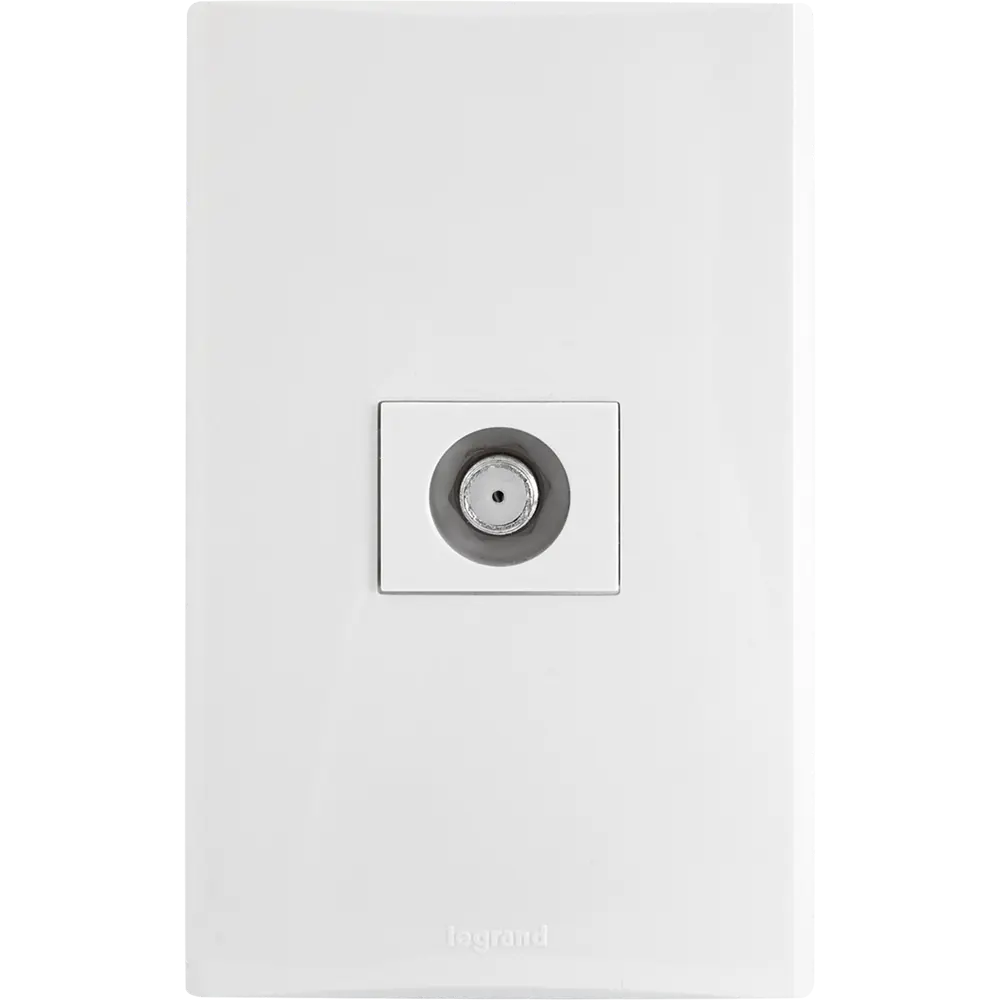 ТВ-розетка оконечная встраиваемая Legrand Anam Zunis шлеф, цвет белый STLM-2077746