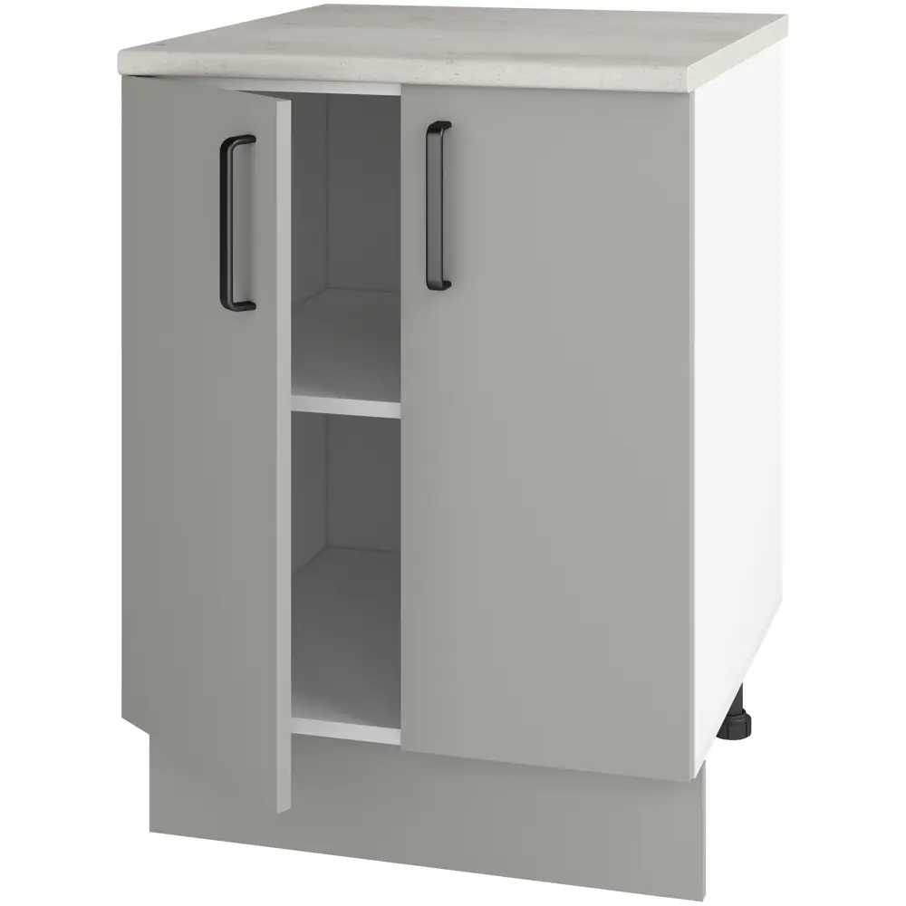 Кухонный шкаф напольный Нарбус 60x86x56 см ЛДСП цвет серый Santreyd STLM-2102607 - Вид №2