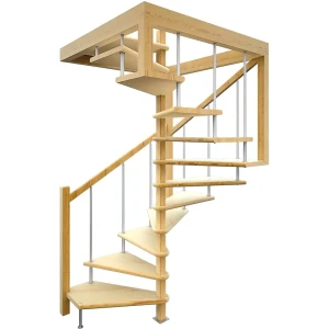 Лестница поворотная 270° ЛЕС-10 универсальная