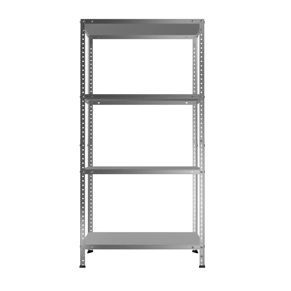 Стеллаж металлический 70x140x30 см оцинкованная сталь нагрузка на полку 30 кг цвет серый Santreyd STLM-2007704