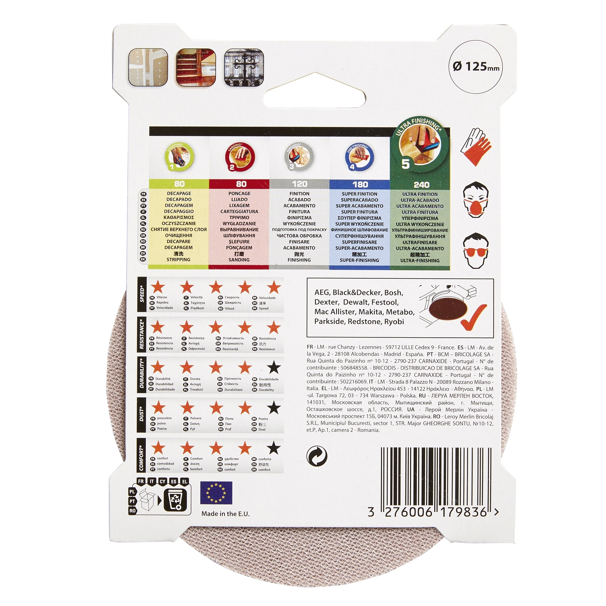 Шлифовальные диски Dexter Pro P240 для идеальной обработки поверхностей 81884817 STLM-0013906 - Вид №3