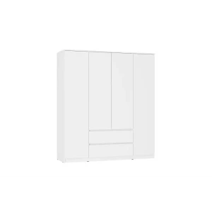 91824491 Шкаф Bts 160.20x190x51.40 см 4 створчатый ЛДСП цвет белый STLM-1369467