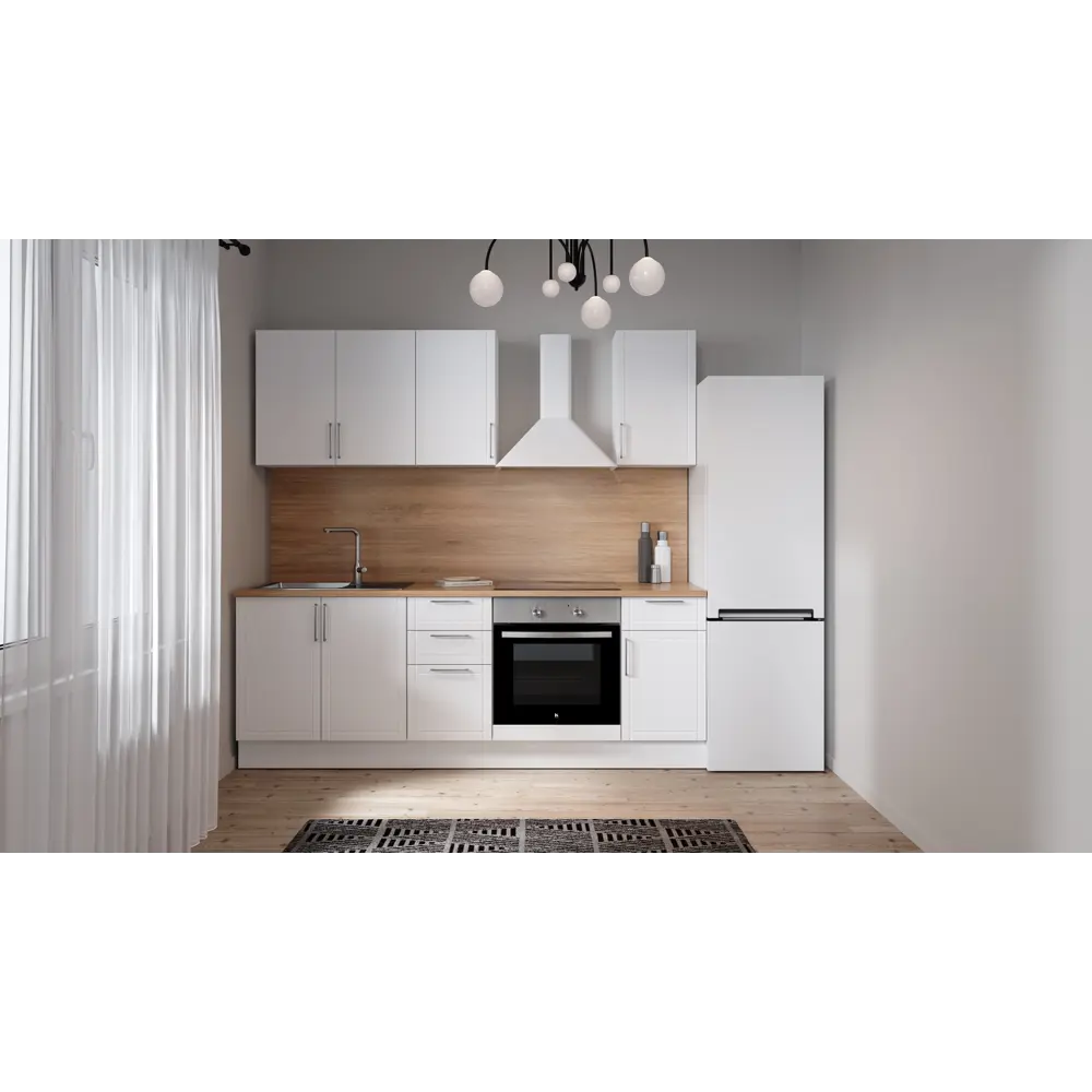 Фасад для кухонного шкафа Агидель 59.7x7.3 см DELINIA МДФ цвет белый STLM-2184200 - Вид №7