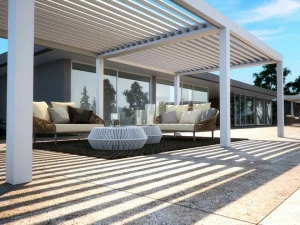 PRATIC F.lli ORIOLI Отдельностоящая пергола с регулируемыми жалюзи Vision