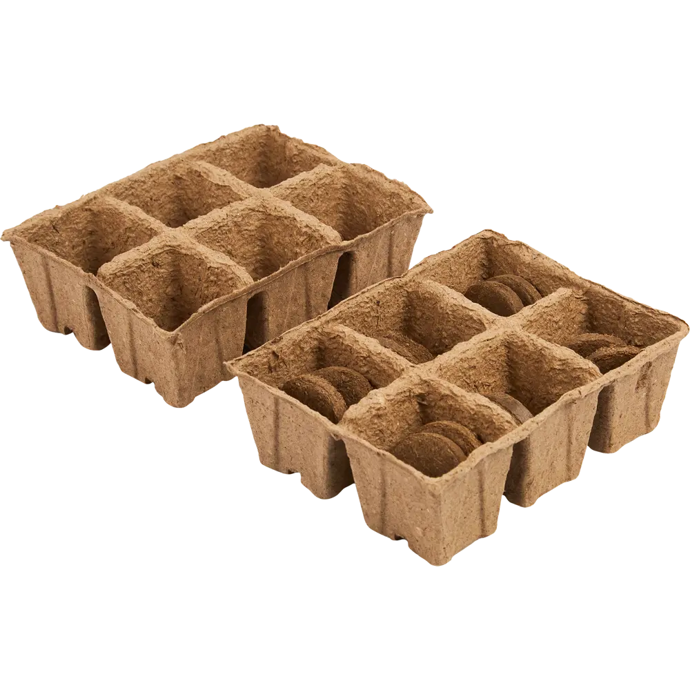 Кассета рассадная 6 ячеек с торфяными таблетками, 2 шт Santreyd STLM-2091814 - Вид №4