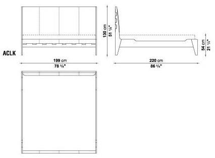 Maxalto Двуспальная кровать из кожи с обитым изголовьем Talamo sun-id-1386947 - Вид №7