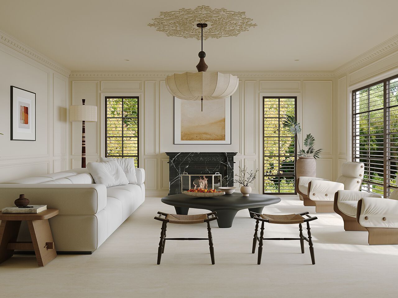 Пол / покрытие с эффектом травертина GANI MARBLE TILES NAVONA TRAVERTINE GARDENIA ARCH-00053446 - Вид №2