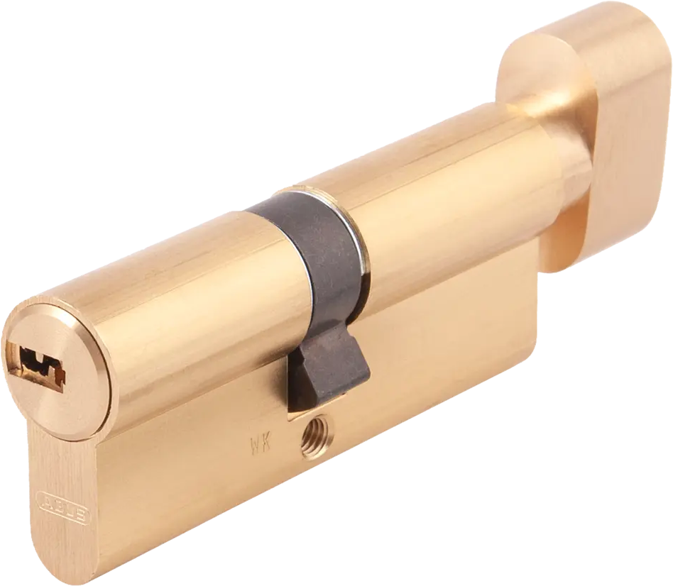 Цилиндр дверной ABUS KD6MM с вертушкой, золотистый 40×40 мм 82441702