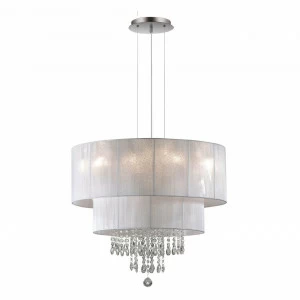 Подвесная люстра Ideal Lux Opera SP6 Bianco IDEAL LUX ДИЗАЙНЕРСКИЕ, OPERA BIANCO 057394 Белый