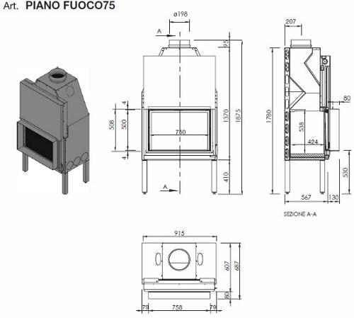 Antonio Lupi Design Дровяной камин из стали Antoniolupi sun-id-1347131 - Вид №2