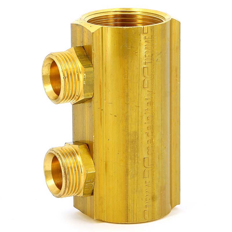 Коллектор ВВ 1"1/4 магистральный TIEMME 2 выхода 3/4"ЕК 50мм 1970086 - Вид №1