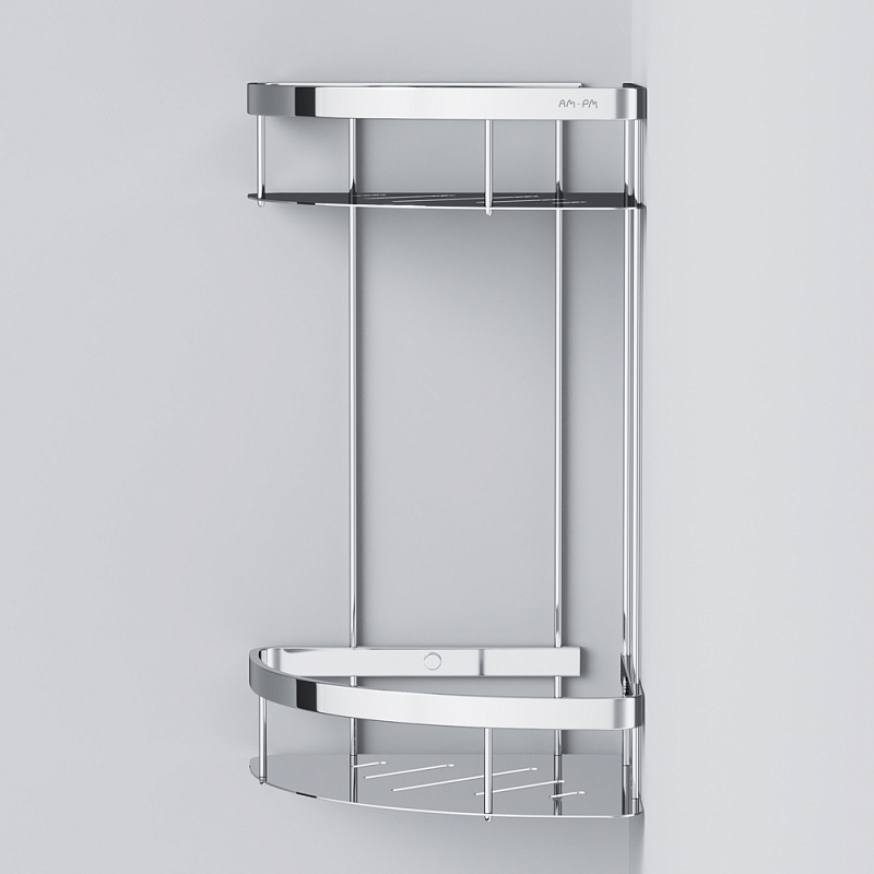 A7454200 Полка для душа угловая двухъярусная хром AM.PM Sense L  - Вид №5