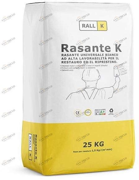 RALLK Универсальная выравнивающая масса белого цвета с высокой удобоукладываемостью sun-id-1410011