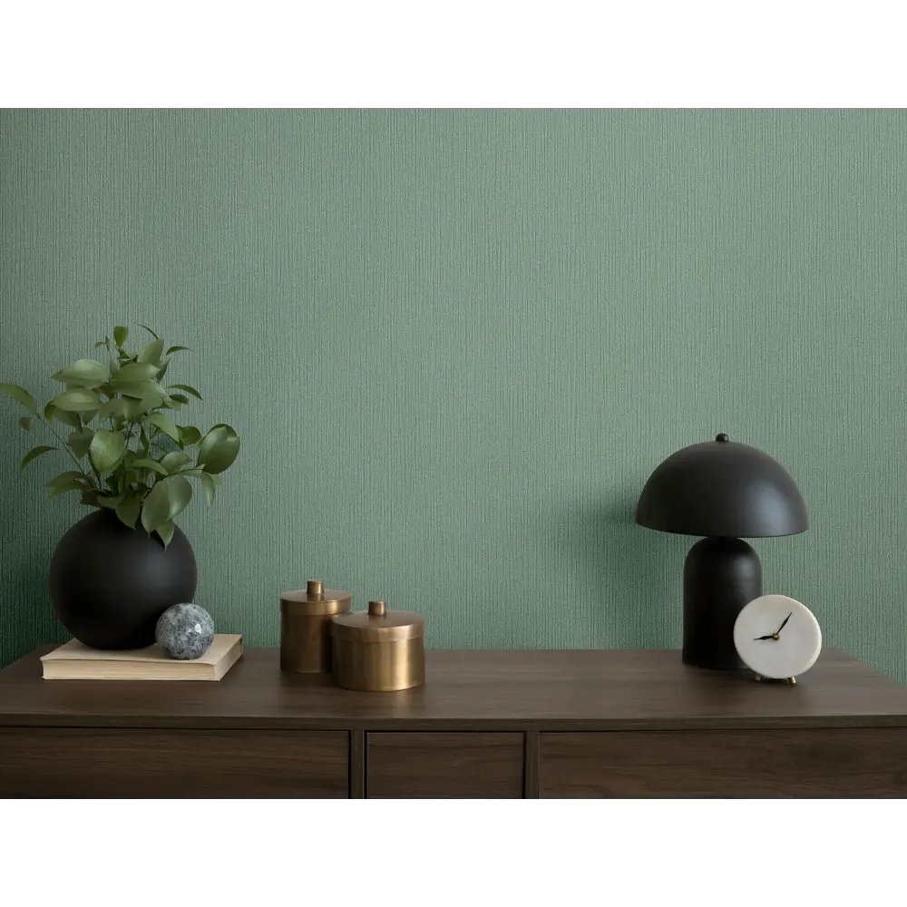 Обои флизелиновые Ateliero Лана 1.06 м зеленые At38209-05 STLM-2057159 - Вид №3