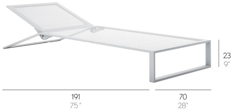 GANDIABLASCO Откидной солярий из термолакированного алюминия Blau sun-id-1446545 - Вид №4