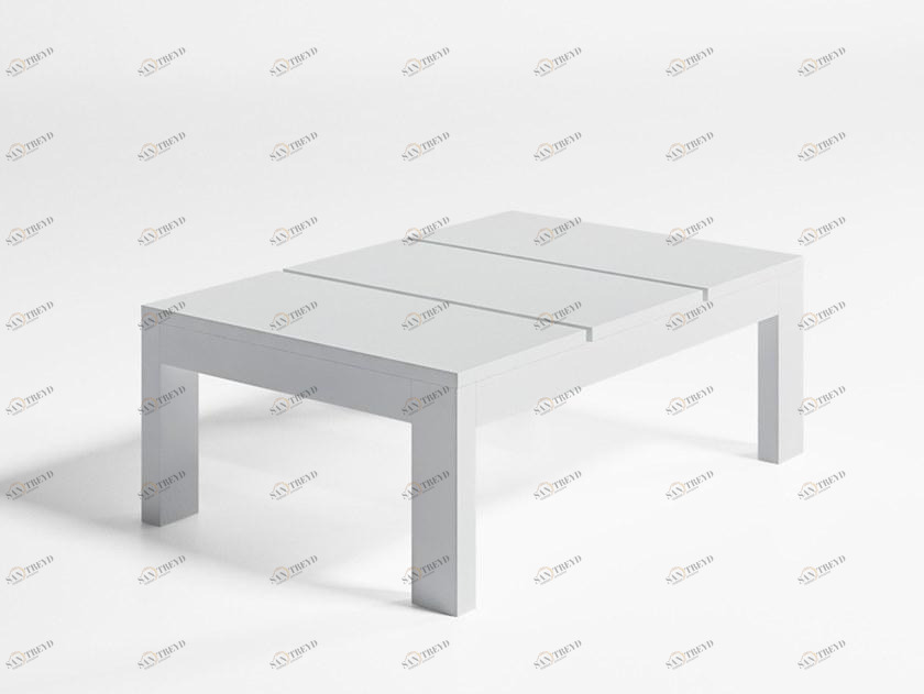 GANDIABLASCO Низкий прямоугольный алюминиевый журнальный столик Na xemena sun-id-1483460