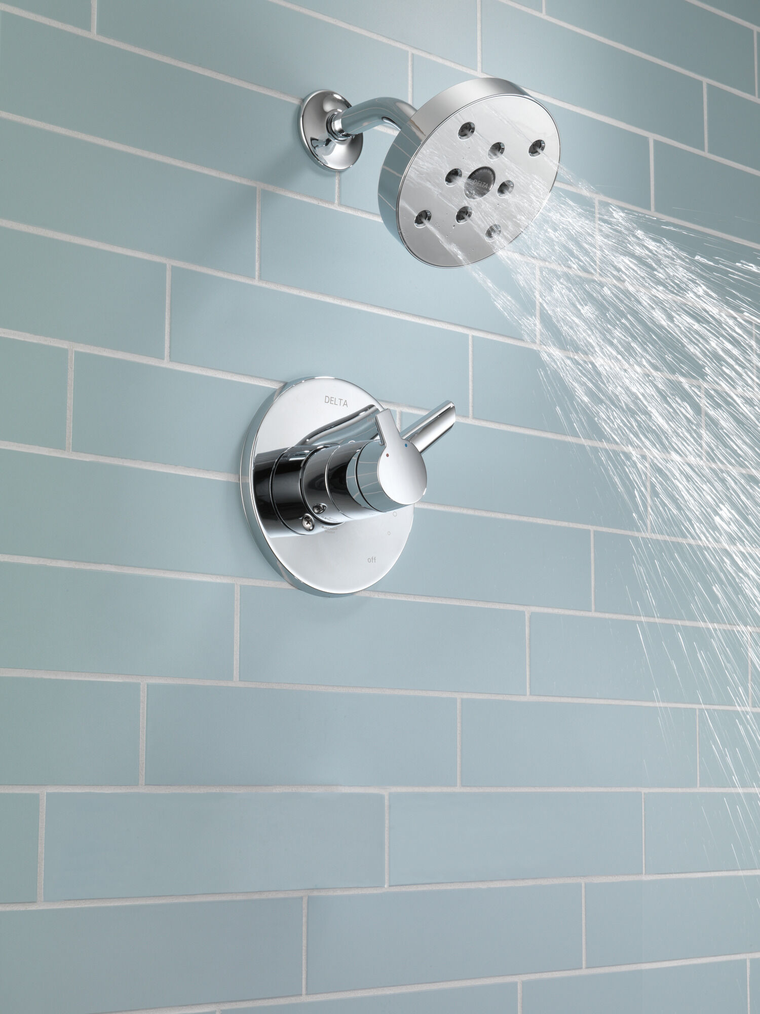 T17261 Накладка для душа Monitor® 17 серии H2Okinetic® Delta Faucet Compel Хром  - Вид №2