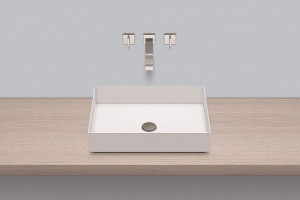 3212000401 Надставная раковина, ab.me500, белая, противомикробное Alape серия ME (Metaphor)