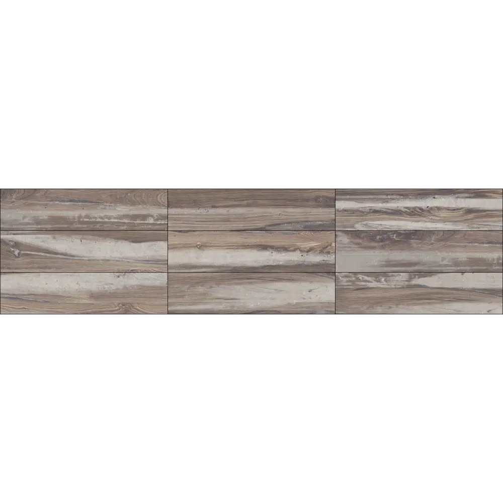 Керамогранит Roots Grey 14.8x59.7 см 1.35 м² цвет серый Santreyd STLM-2150822 - Вид №1