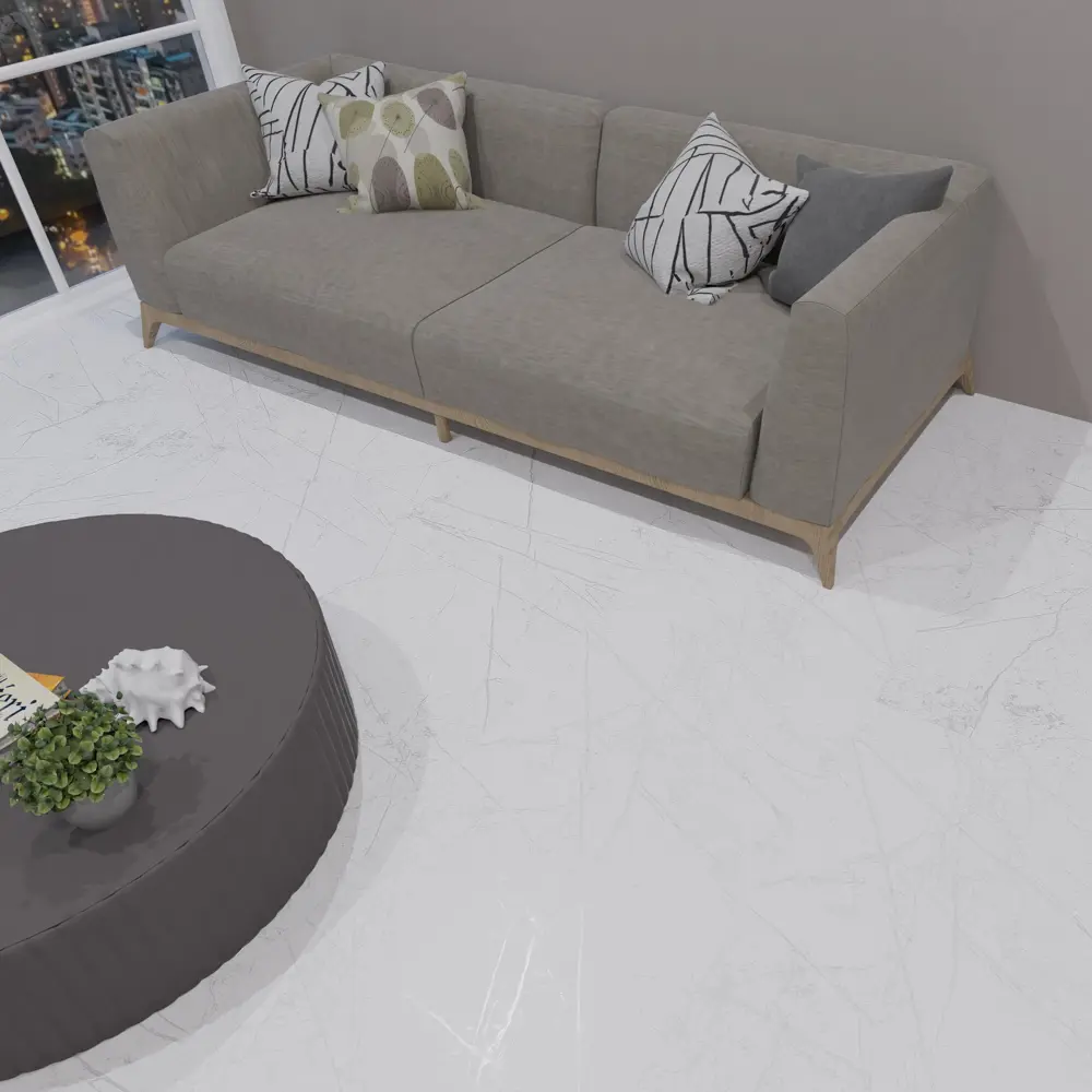 Глазурованный керамогранит Аксима Колорадо 60x120 см 1.44 м² матовый цвет белый 89458116 STLM-2072390 AXIMA COLORADO