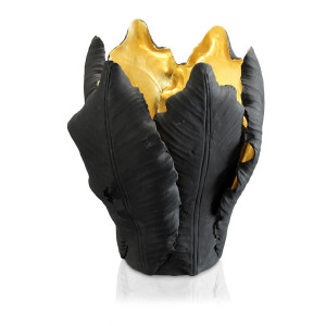 300050,93 ABHIKA ПОДСВЕЧНИК ТЮЛЬПАН BLACK/GOLD