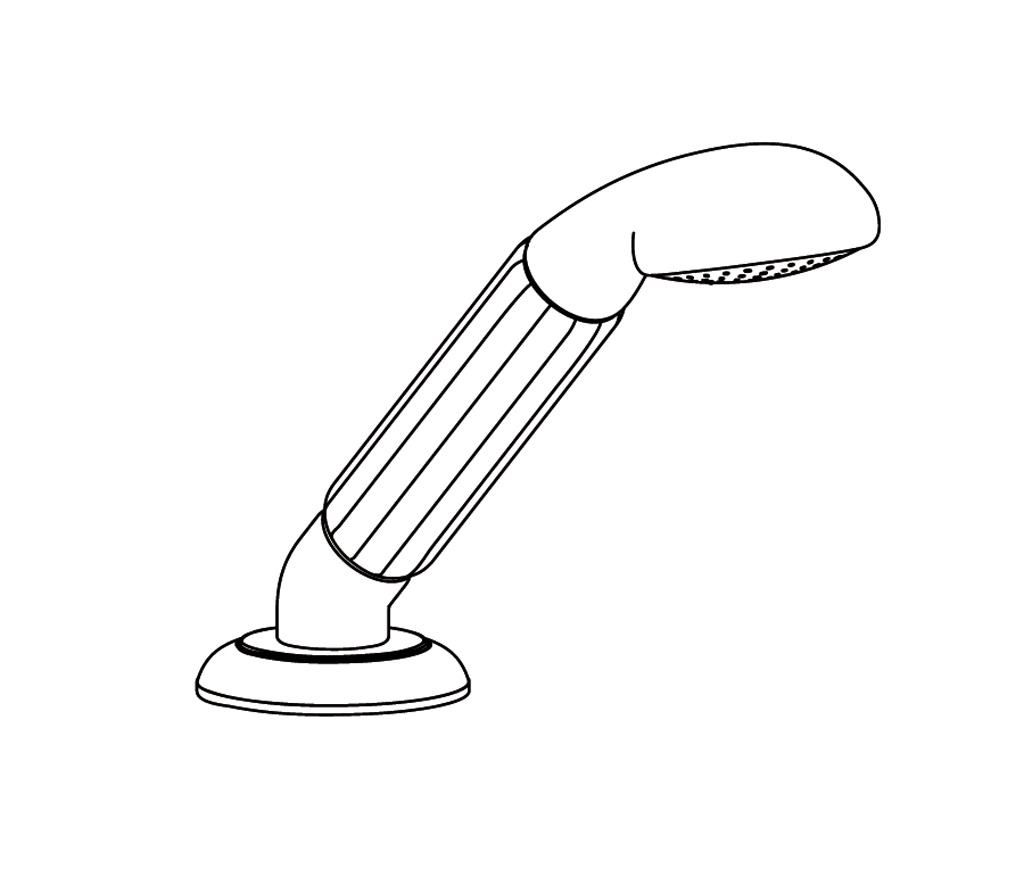 C67-361 C67-361 Душевой набор на край CUPOLA Cristal & Bronze COUPOLE  - Вид №1