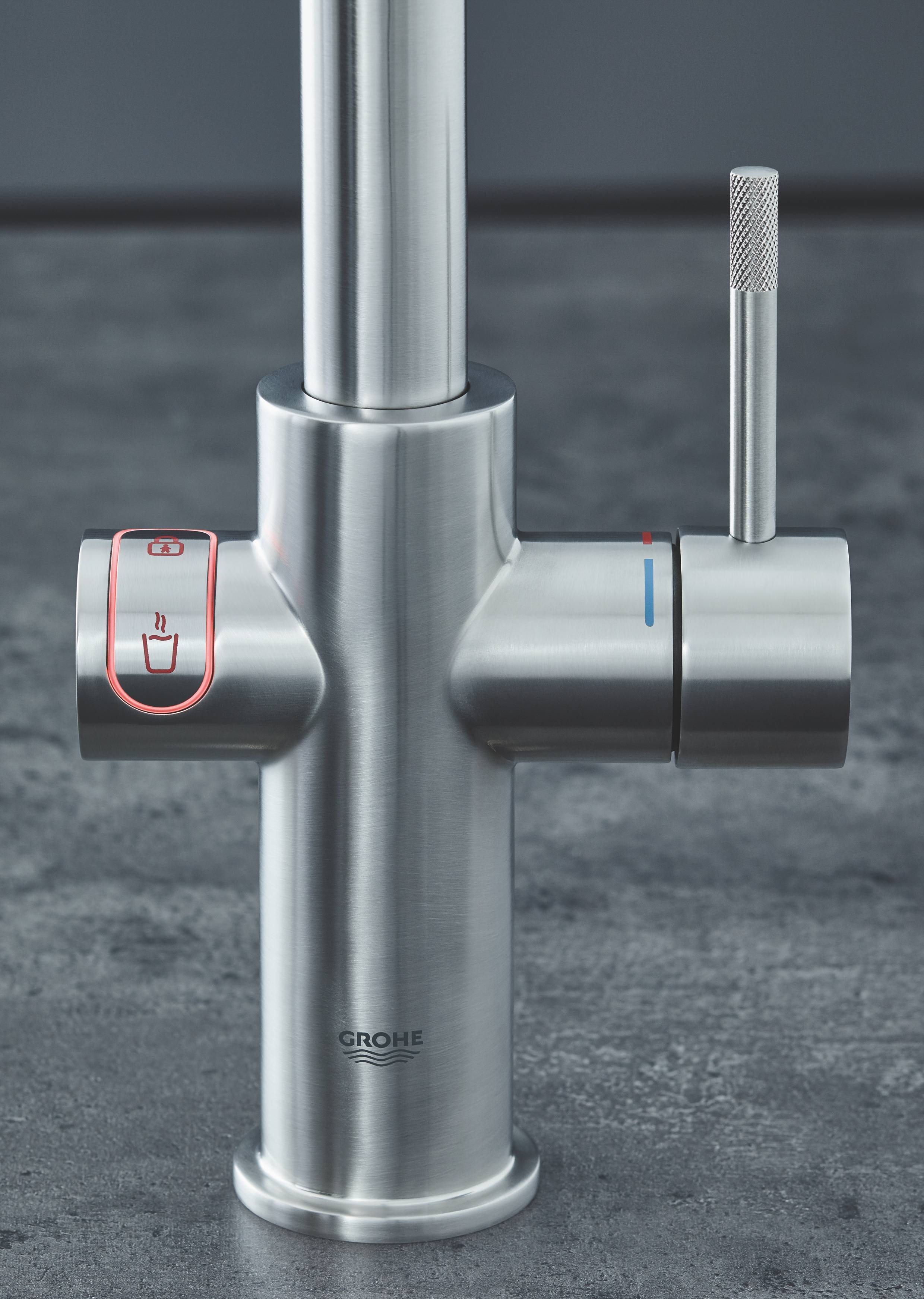 Комплект со смесителем для кухни GROHE Red Duo New, бойлер M-size, суперсталь (30327DC1) - Вид №4