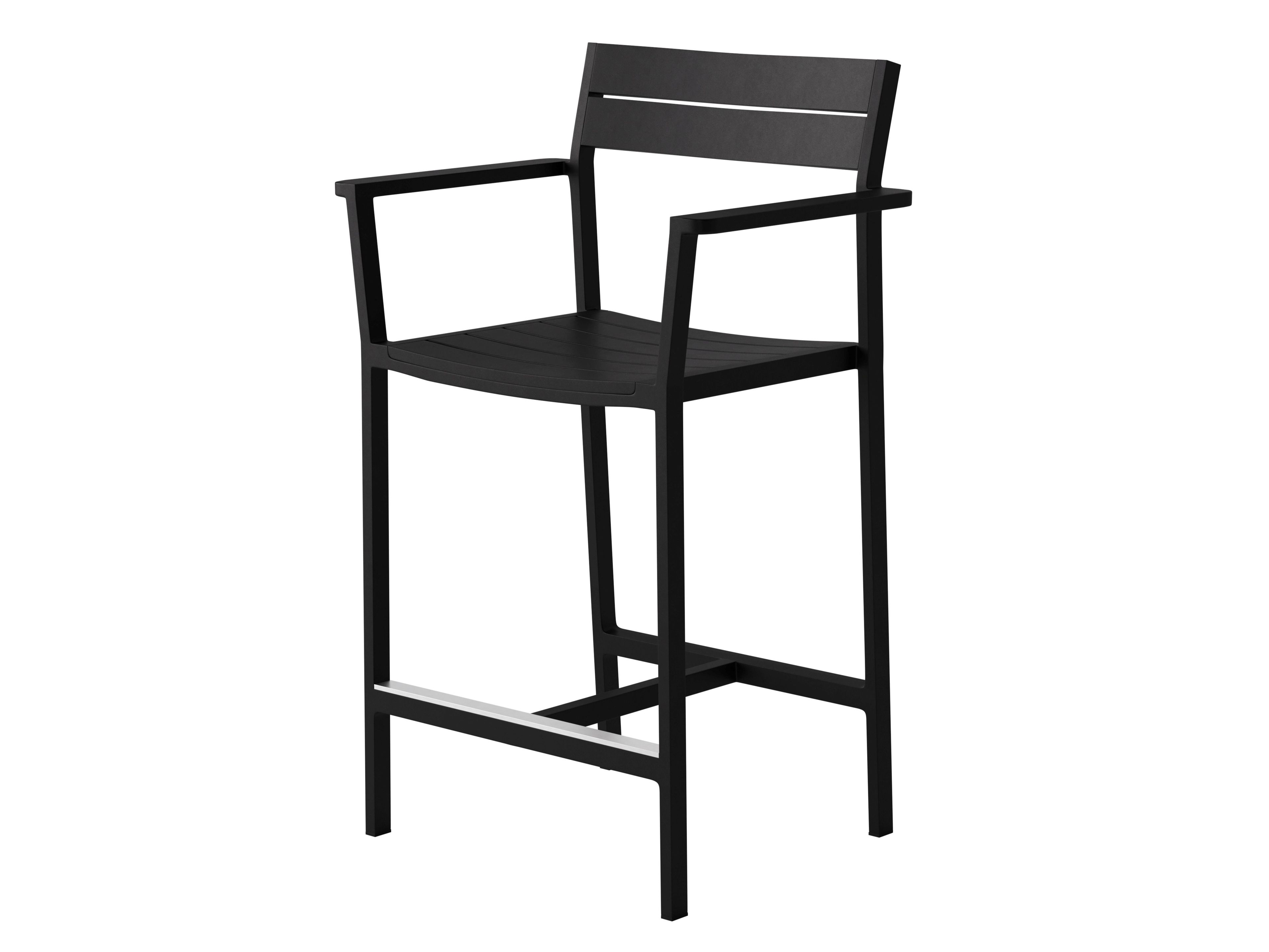 Высокий алюминиевый стул с порошковым покрытием со спинкой Case Eos ARCH-00077614 - Вид №1