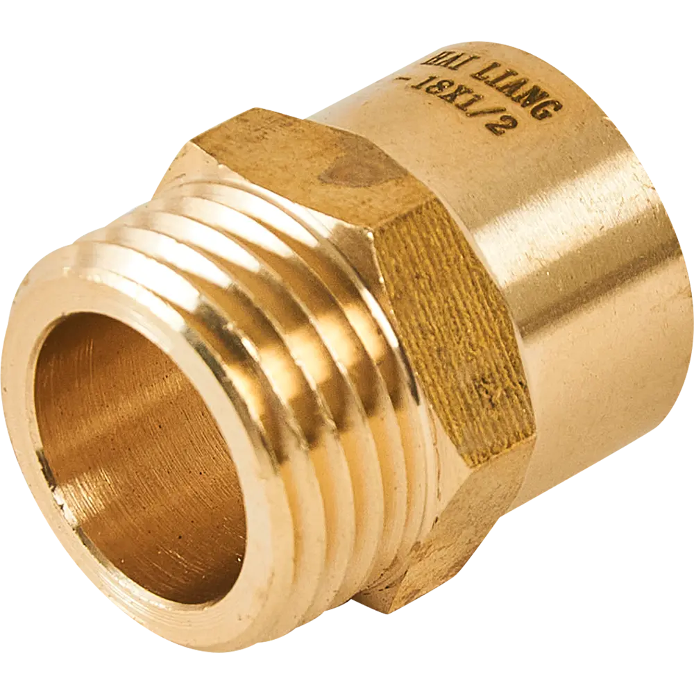 Муфта переходная Hailiang ø1/2"x18 мм наружная резьба медь STLM-2210181