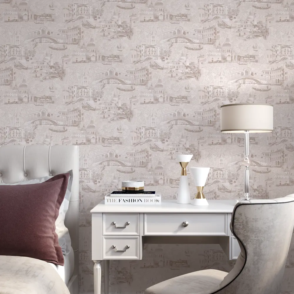 Обои флизелиновые Palitra Home Serra бежевые 1.06 м HC31051-21 STLM-2119617 - Вид №2