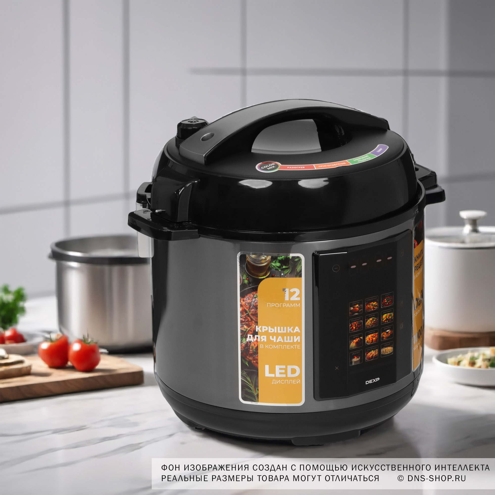 9070244 Мультиварка-скороварка DEXP DPC-105 черный STDN-0038315 - Вид №12
