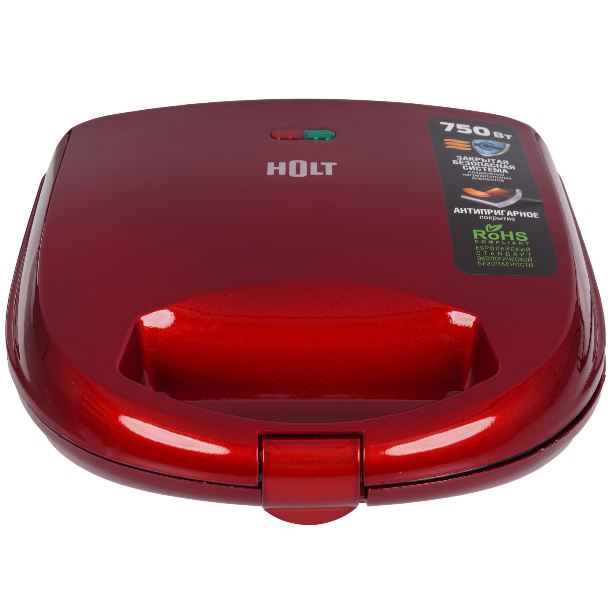 9283362 Сэндвичница Holt HT-SC-003 красный STDN-0017449 - Вид №2