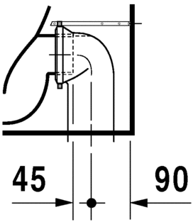 21150920002 Приставной унитаз напольный Белый Duravit D-Code Германия - Вид №5