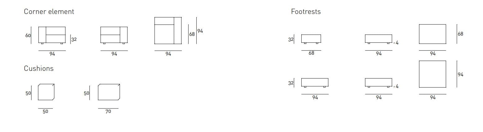Ткань раскладной диван-кровать Living Divani Wall ARCH-00065916 - Вид №7