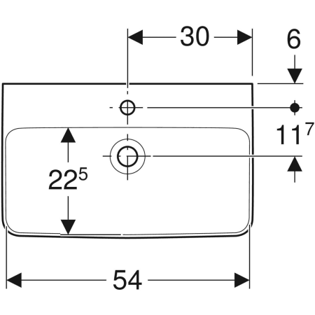 501.715.00.1 Раковина Geberit Renova Compact Geberit  - Вид №17
